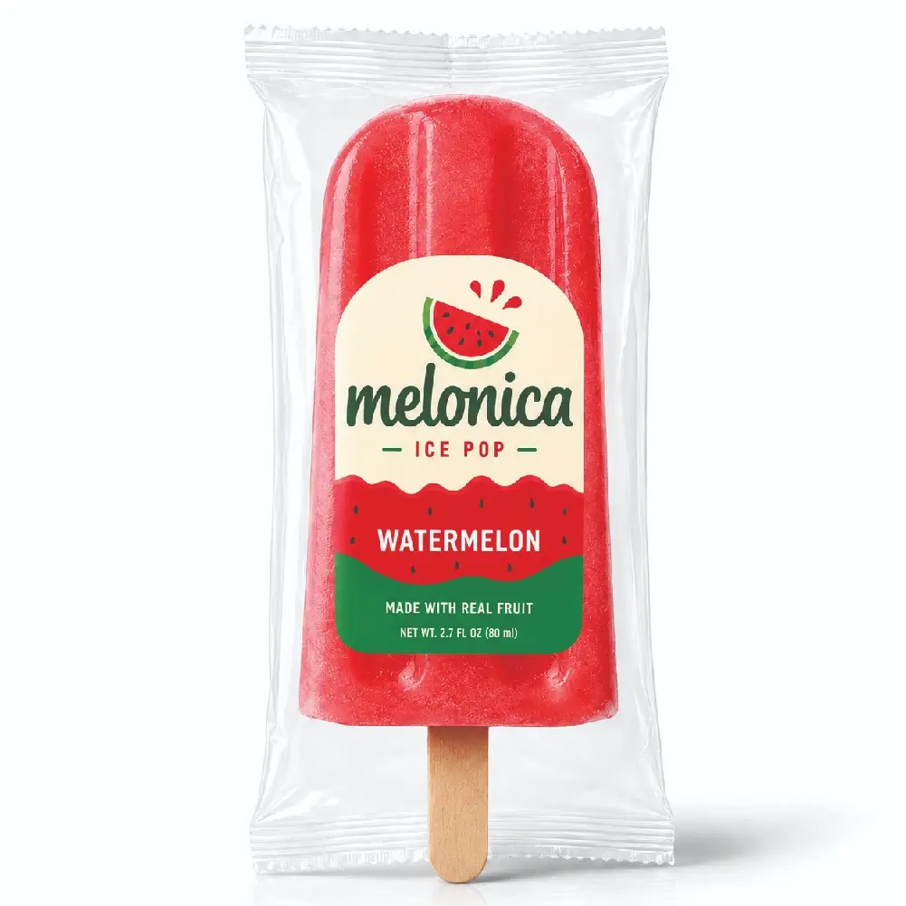 Plastic Popsicle Bags With Clear Product Presentation