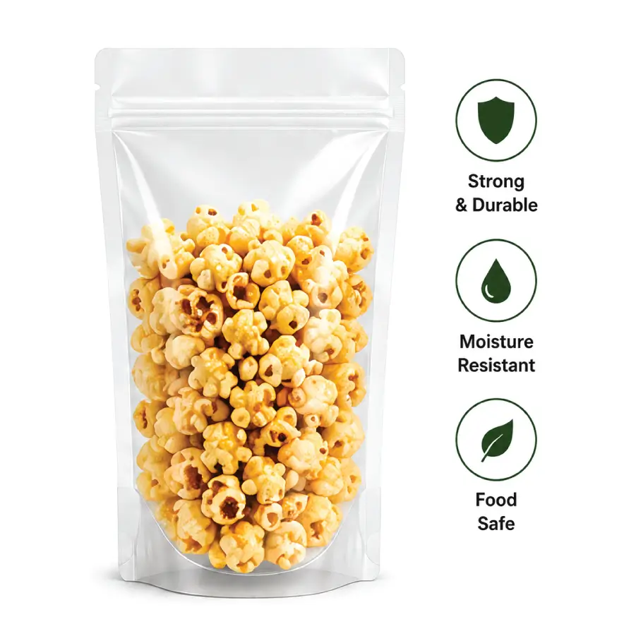 Polypropylene PP Bags for Retail Popcorn