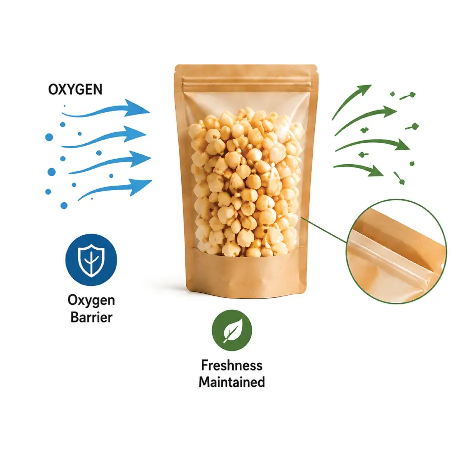 Poor air design Affects Popcorn Packaging freshness