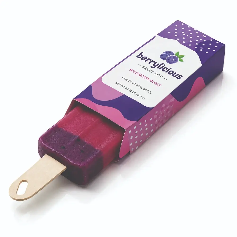 Popsicle Packaging Box With Custom Product Presentation