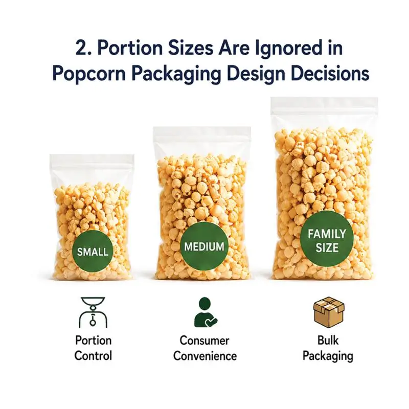 Portion sizes ignored in popcorn packaging design Decisions