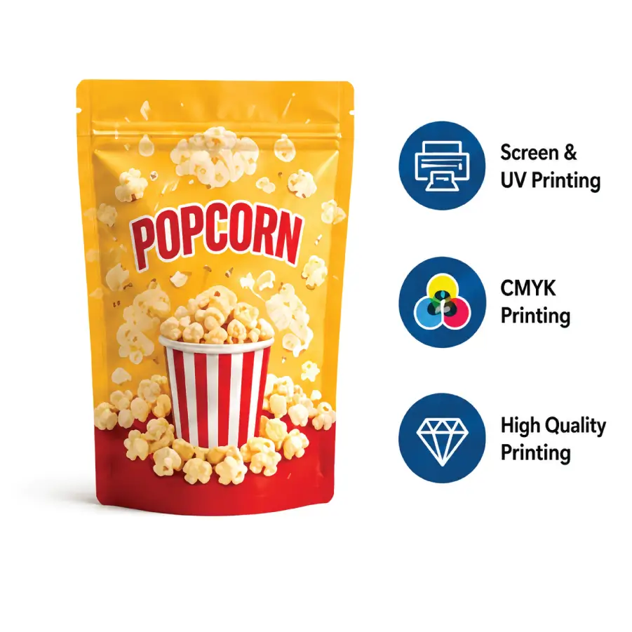 Printing quality Overlooked In Custom Popcorn Packaging