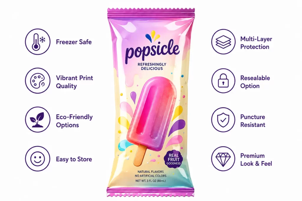 Prioritize Protection of Popsicle During Frozen Storage