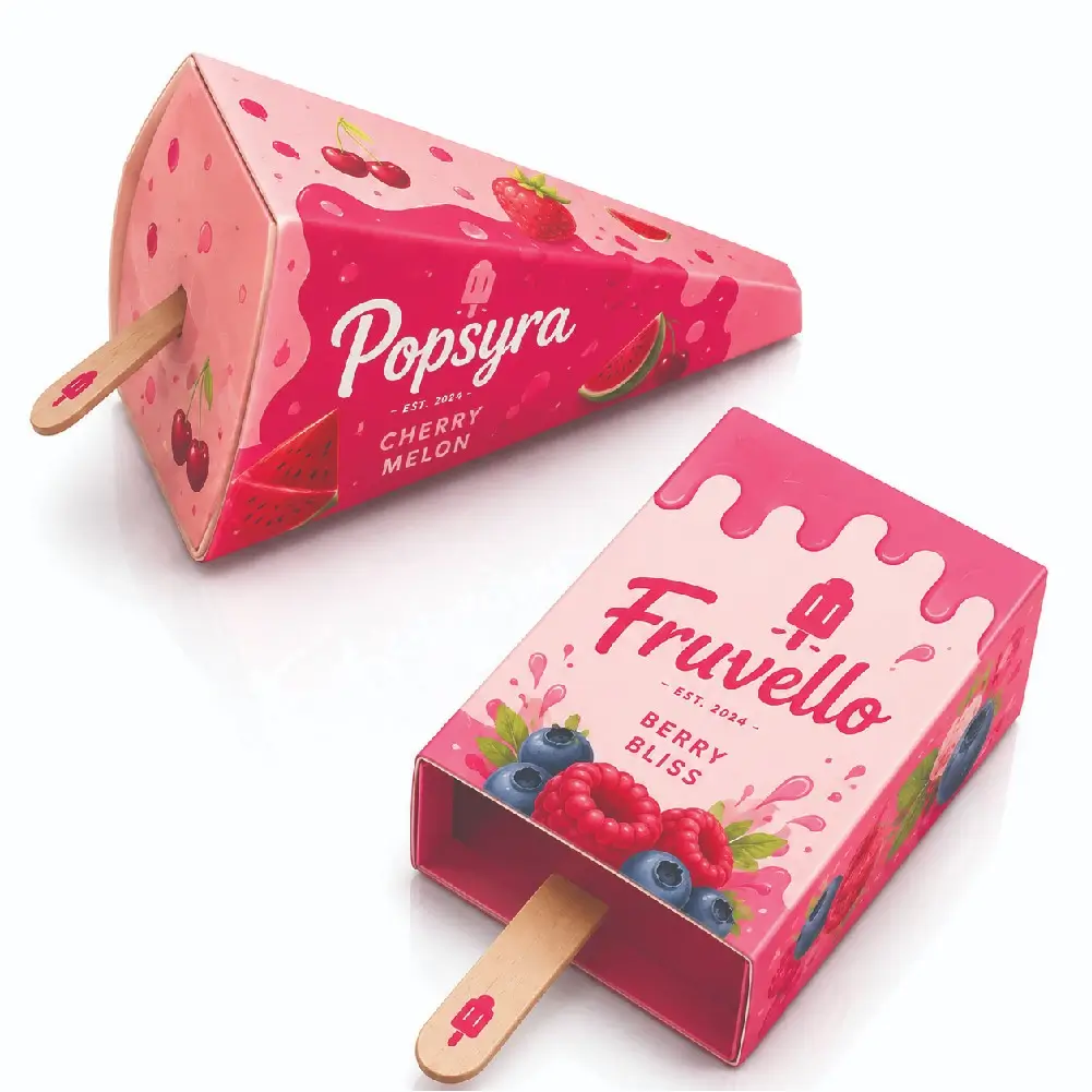Shaped Popsicle Boxes With Custom Product Presentation