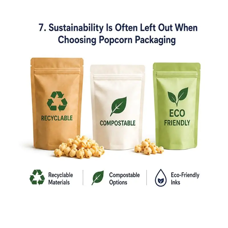 Sustainability left out in popcorn packaging choices