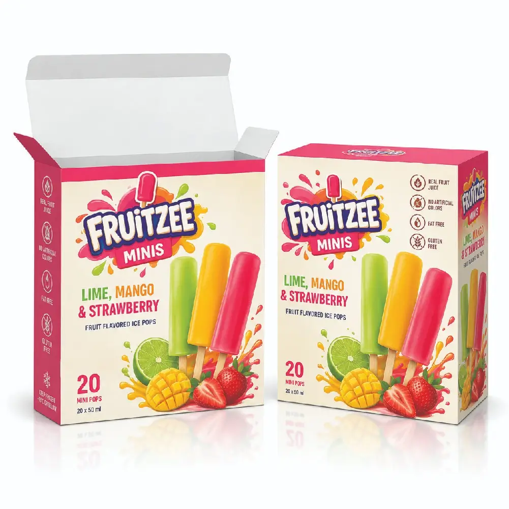 Tuck Top Popsicle Boxes With Secure Product Presentation