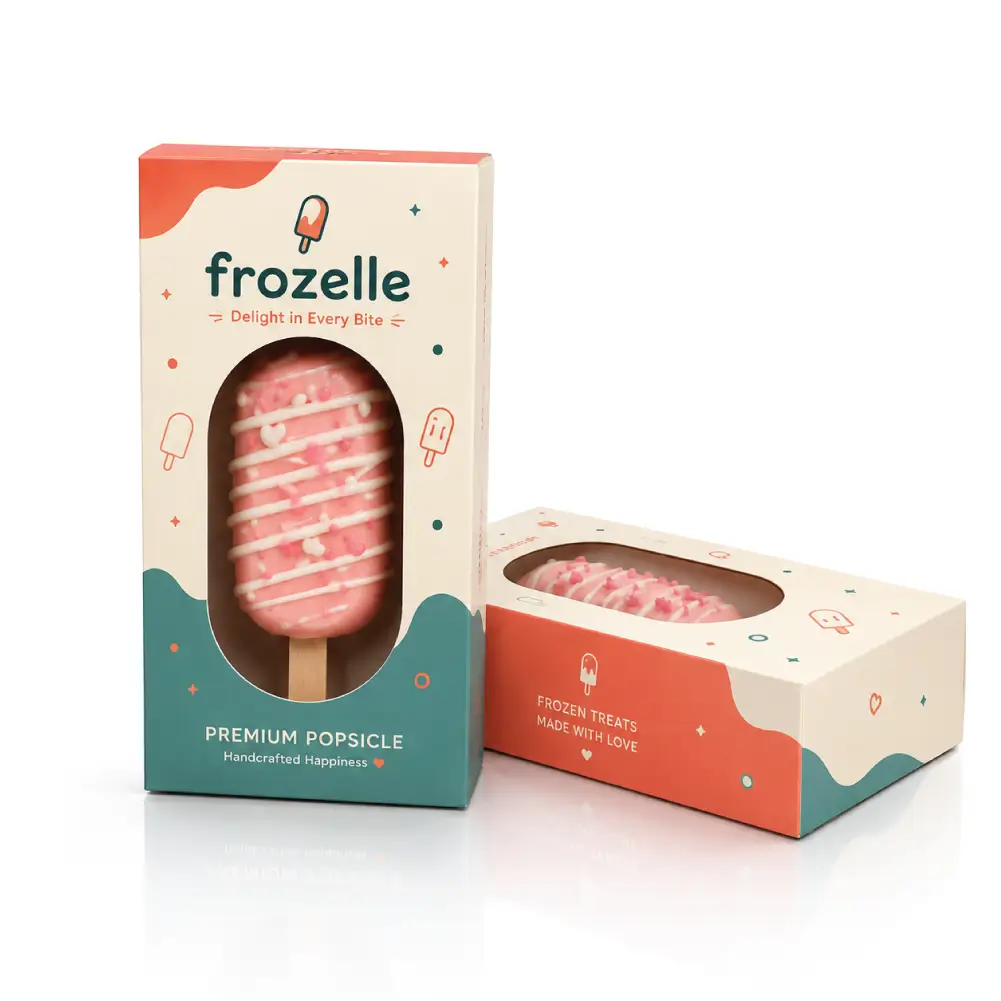 Window Popsicle Boxes With Clear Product Visibility