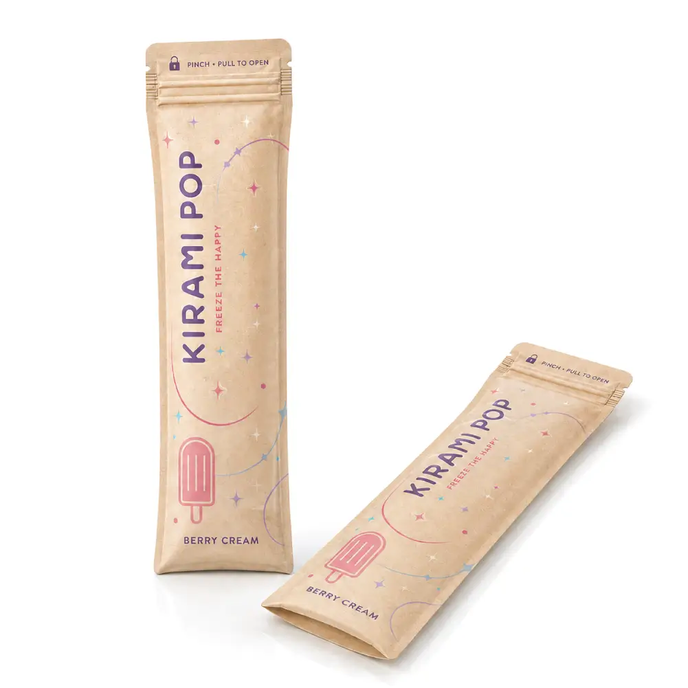 Ziplock Popsicle Plastic Bags With Resealable Closure
