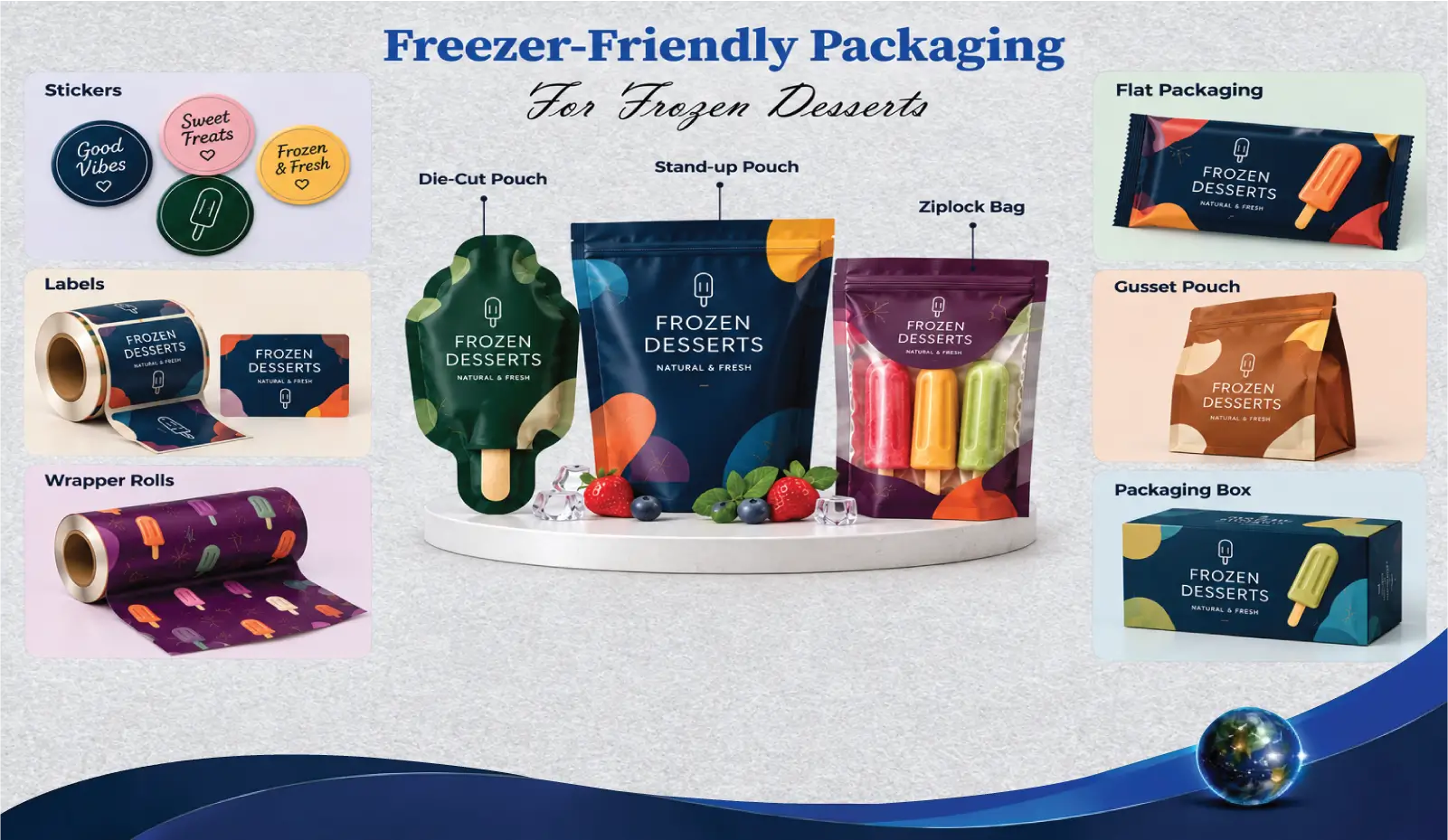 Freezer-Friendly Packaging For Frozen Desserts