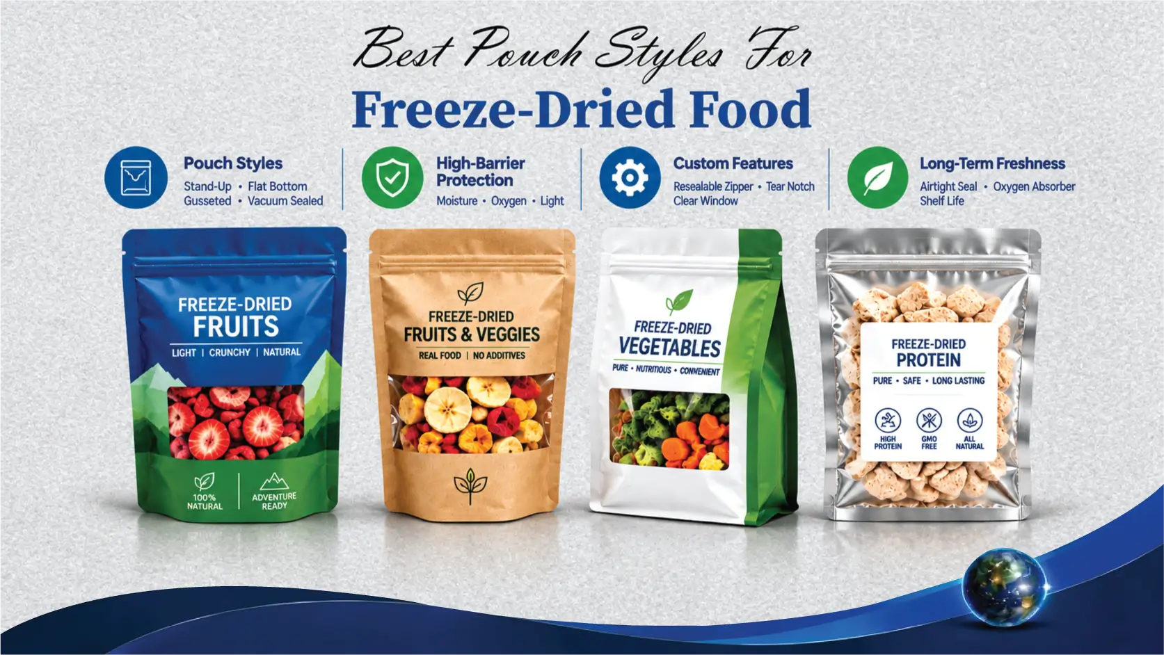 Best Pouch Styles For Freeze-Dried Food