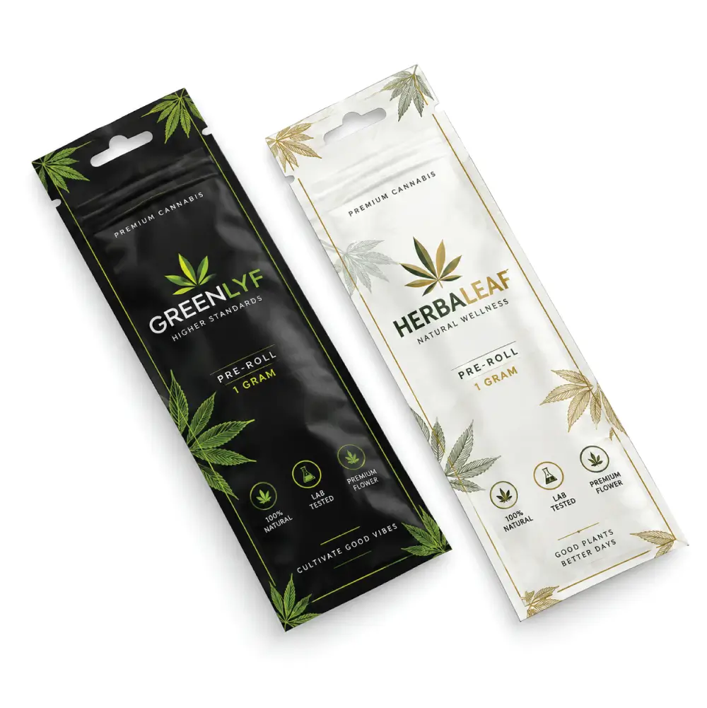 Child Resistant 1g Mylar Bags With Secure Closure