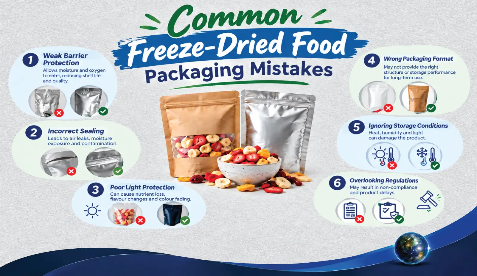 Common Freeze-Dried Food Packaging Mistakes