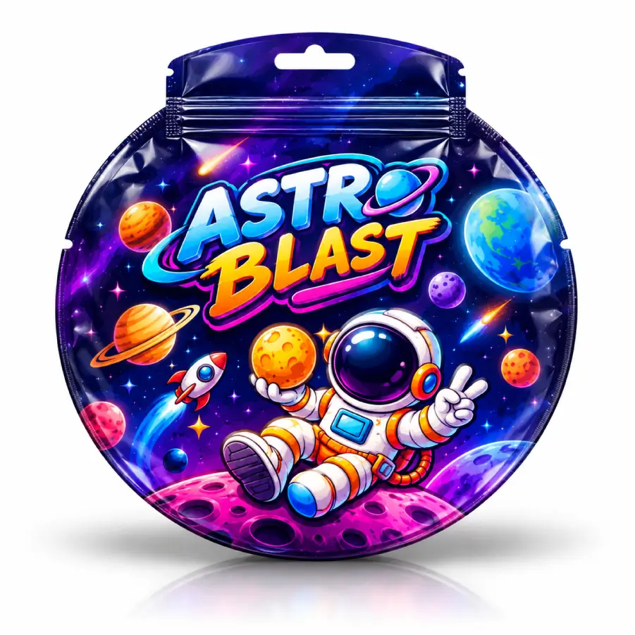 Custom Circle Mylar Bags With Distinctive Product Presentation