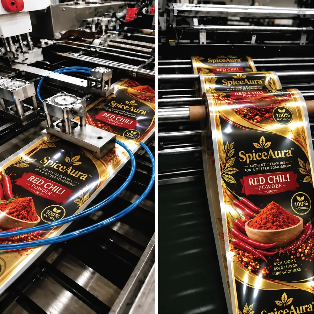 Custom Printing For Gravure Packaging With Detailed Brand Graphics