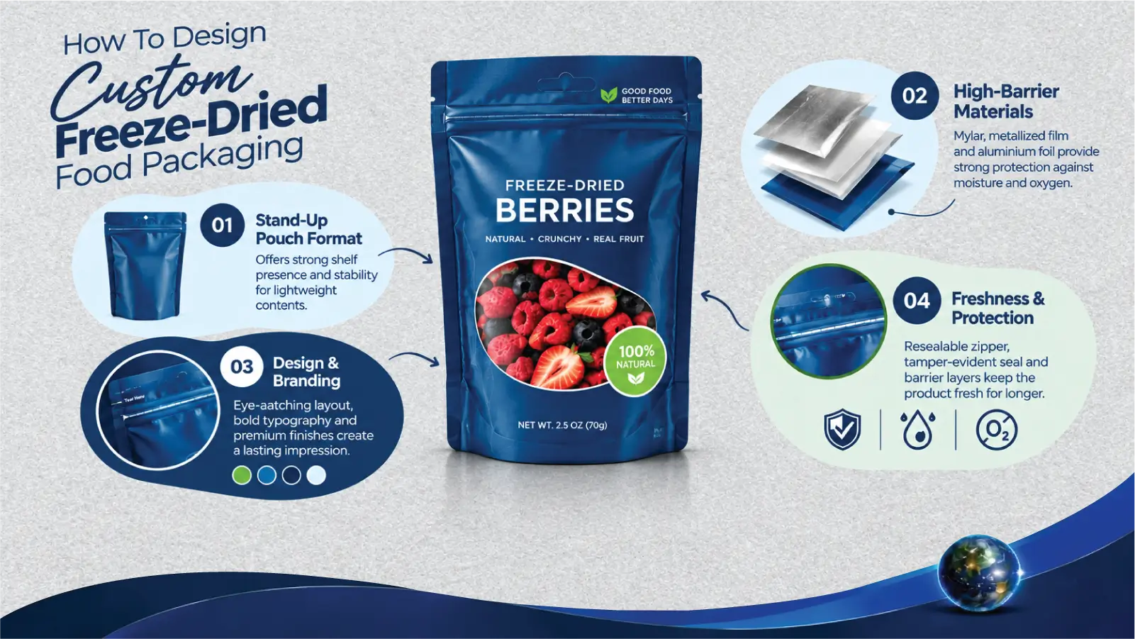 How To Design Custom Freeze-Dried Food Packaging
