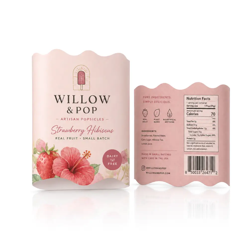 Die Cut Popsicle Sleeves With Custom Product Presentation
