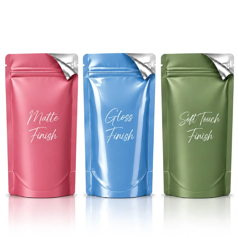 Finishing Options For Sticker Mylar Bags With Custom Details