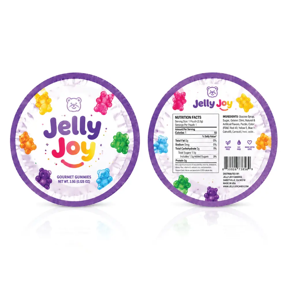 Flat Circle Mylar Bags With Durable Barrier Protection