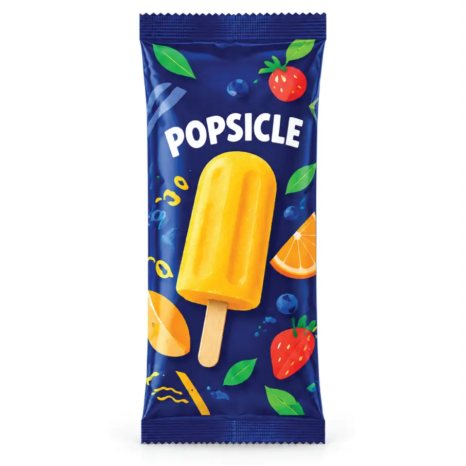 Flat Popsicle Bags for Frozen Treats
