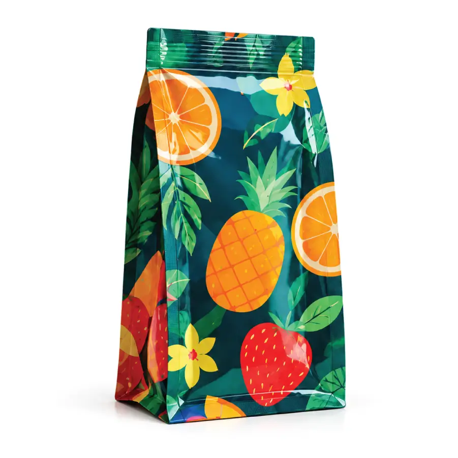 Gusseted bags with Expanded side panels