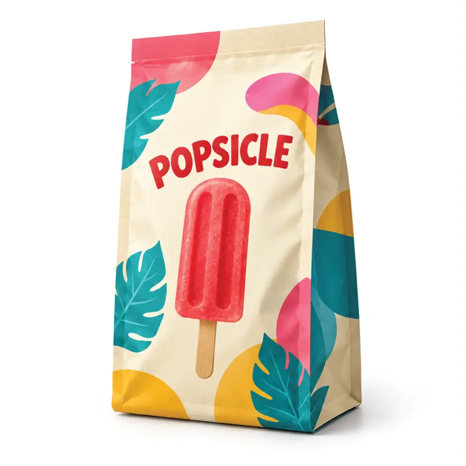 Gusseted Popsicle Bags for Frozen Treats