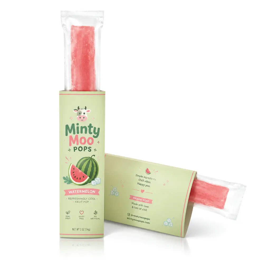 Half Popsicle Sleeves With Custom Product Presentation
