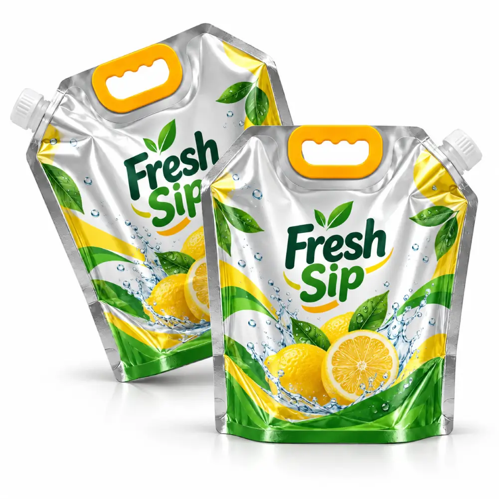 Handle Pouches With Gravure Printing For Detailed Product Presentation