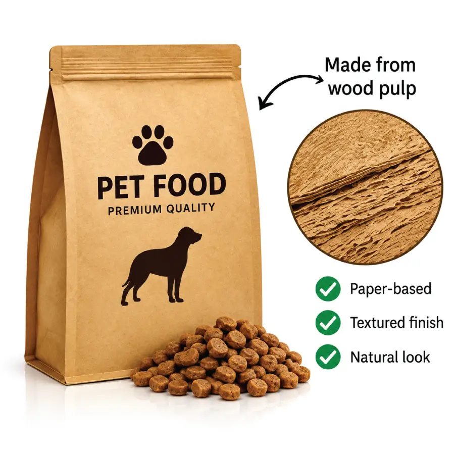 Kraft Bags for Pet Food Concept and Structure