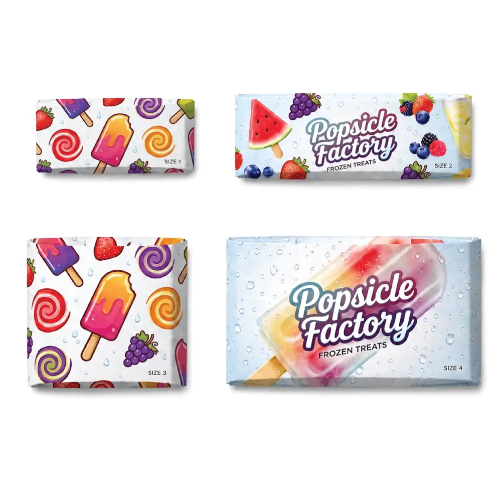 Multiple Sizes For Popsicle Sleeves With Product Fit