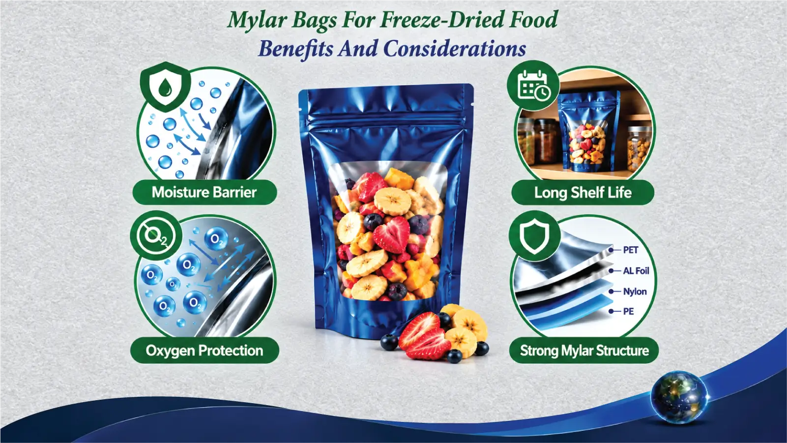 Mylar Bags For Freeze-Dried Food: Benefits And Considerations