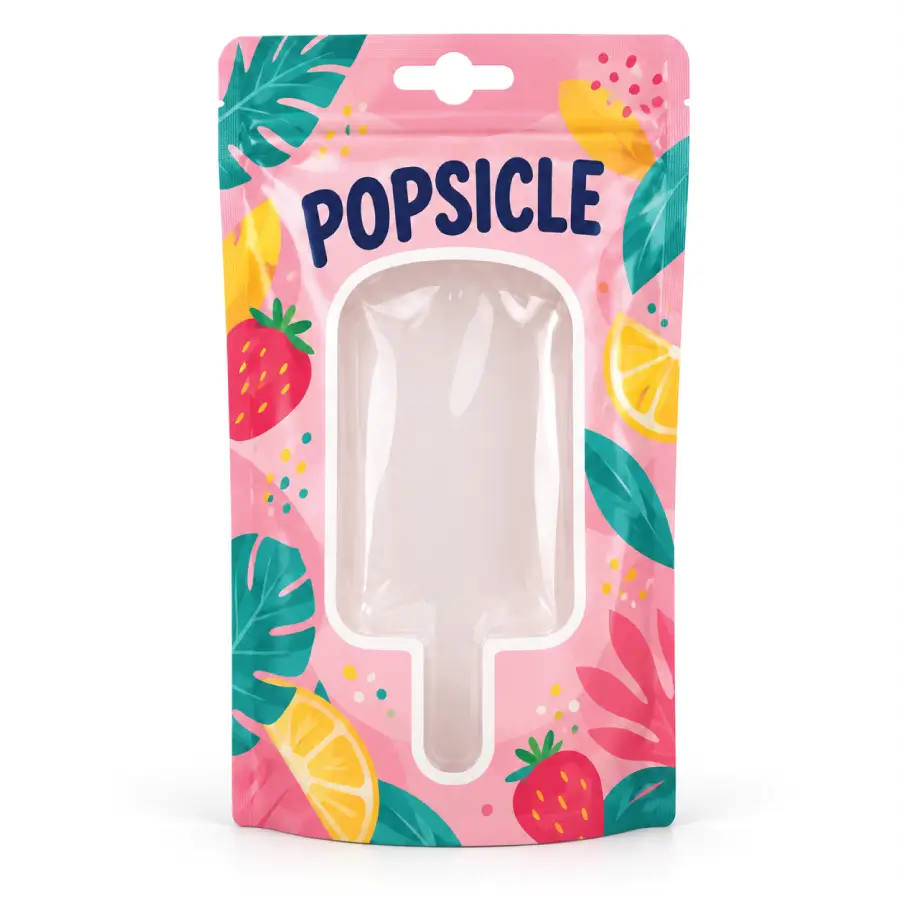 Clear Window Popsicle Bags for Product Visibility