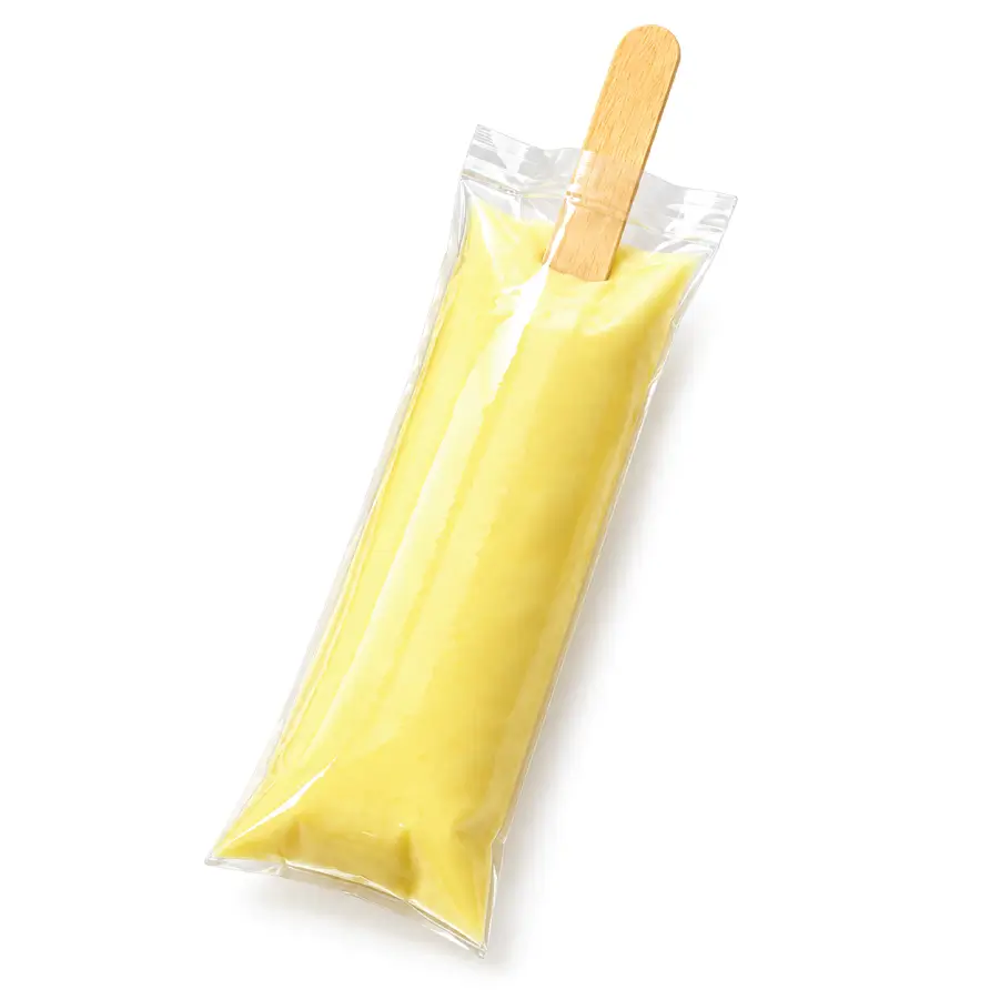 Popsicle Mixture with Inserted Sticks