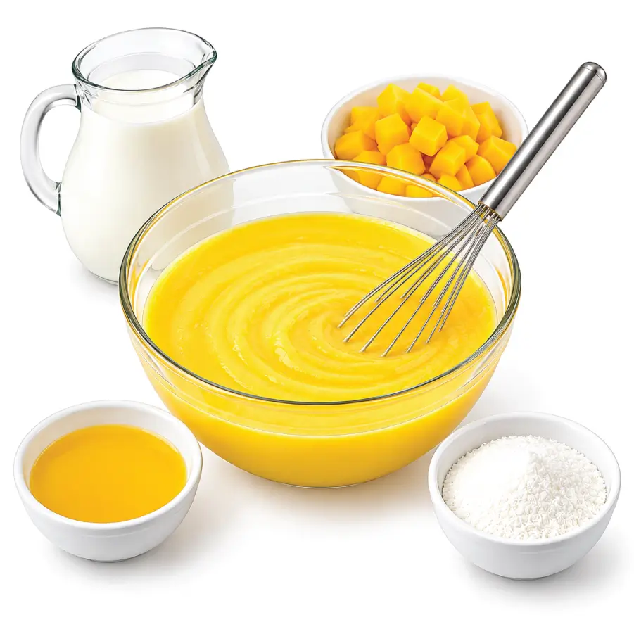 Carefully Prepared Mixture for Homemade Popsicles