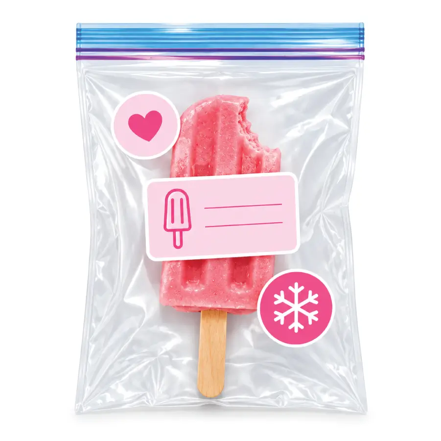 Safely Stored Remaining Popsicles for Later