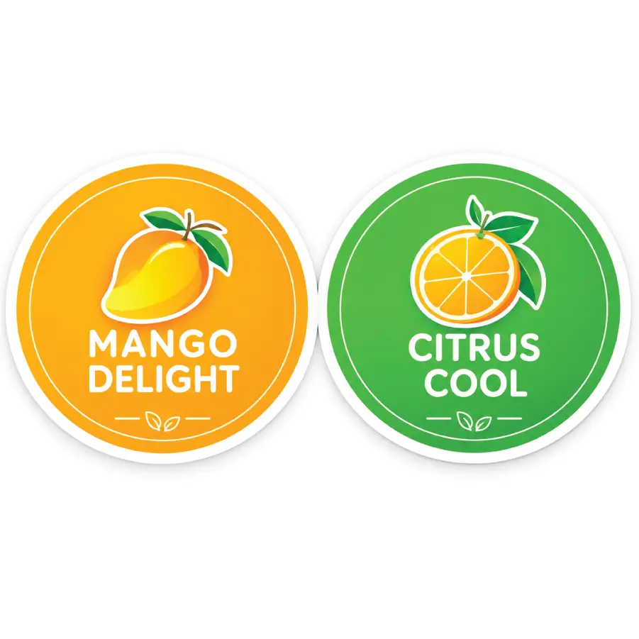 Clear Labels for Different Popsicle Flavours