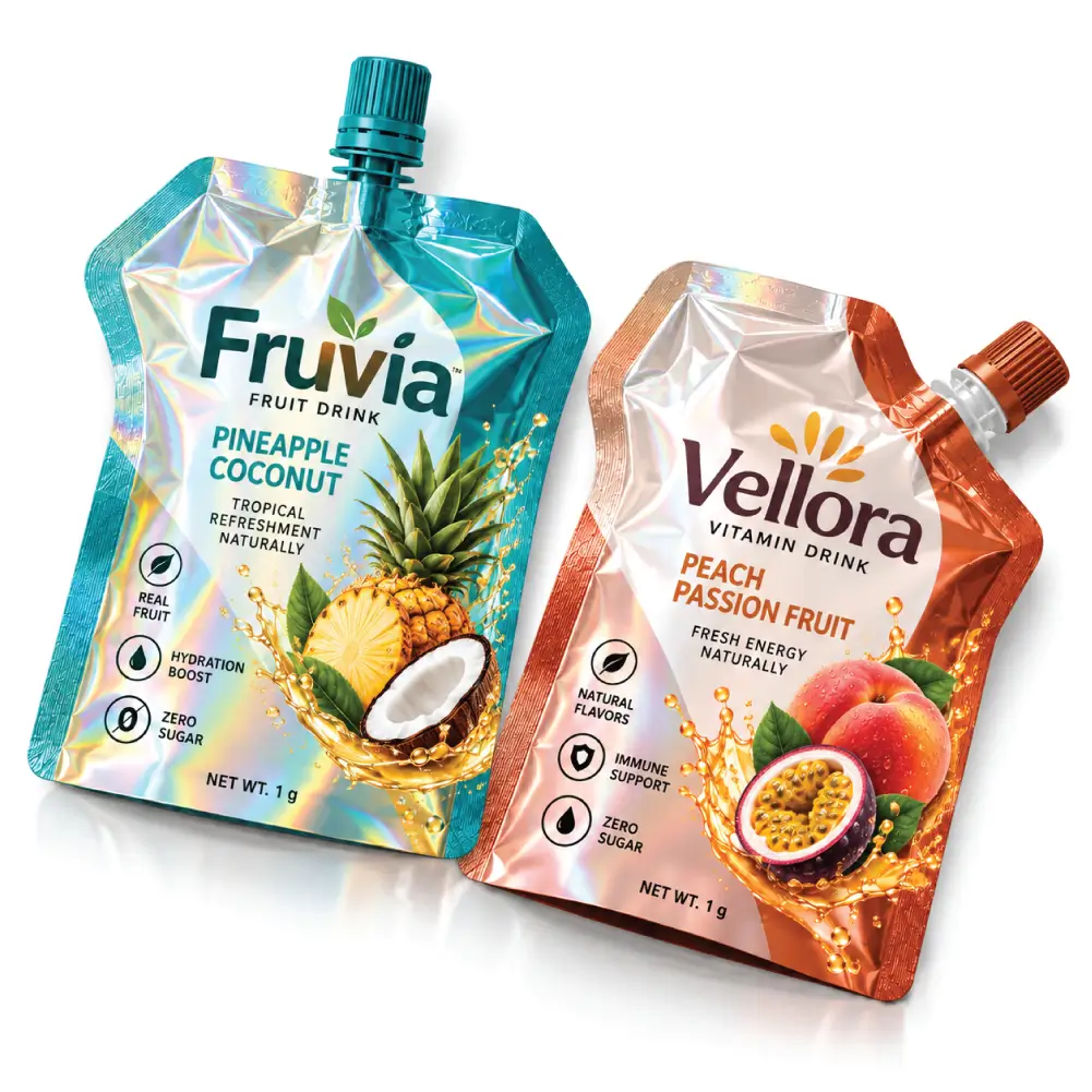 Spout Pouches With Gravure Printing For Detailed Product Presentation