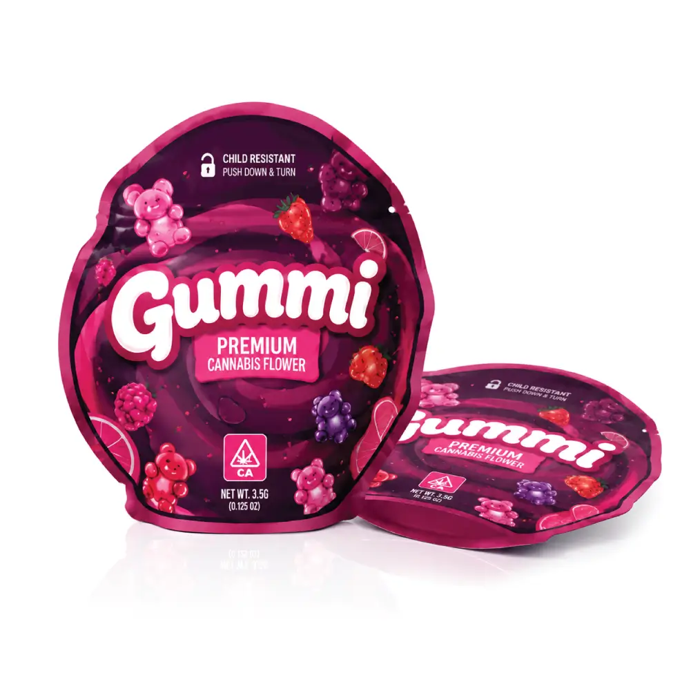 Stand-Up Circle Mylar Bags With Stable Packaging Presentation