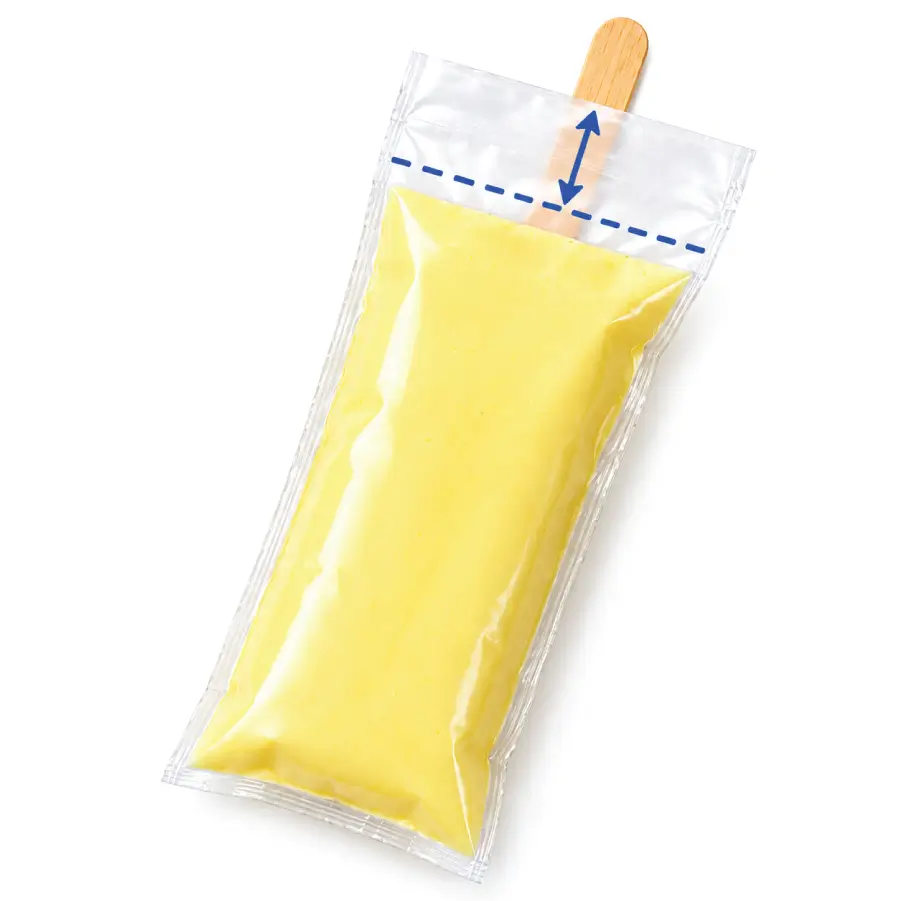Enough Top Space for Popsicle Bag Sealing