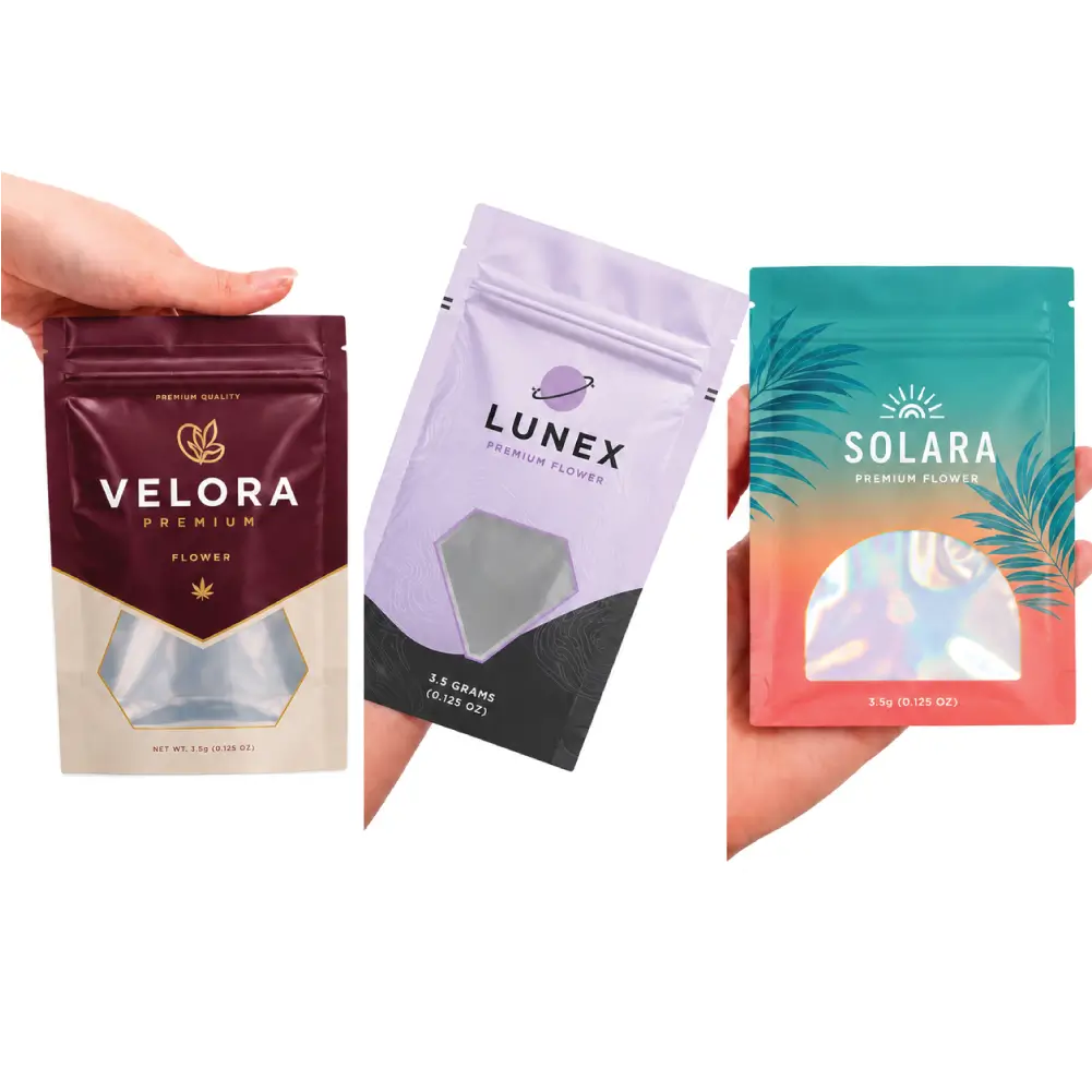 Window Cut Outs For Small Mylar Bags