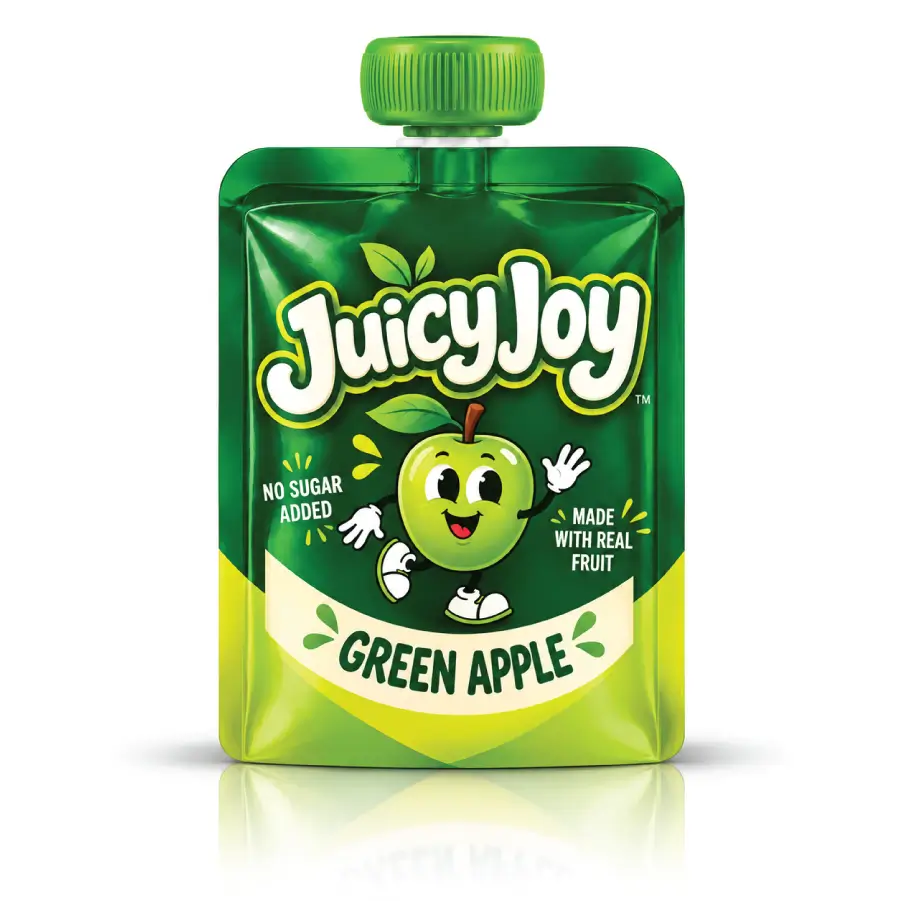 Apple Sauce Pouches With Convenient Fruit Product Dispensing