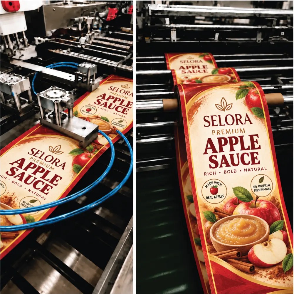 Custom Printing For Apple Sauce Pouches With Vibrant Colours