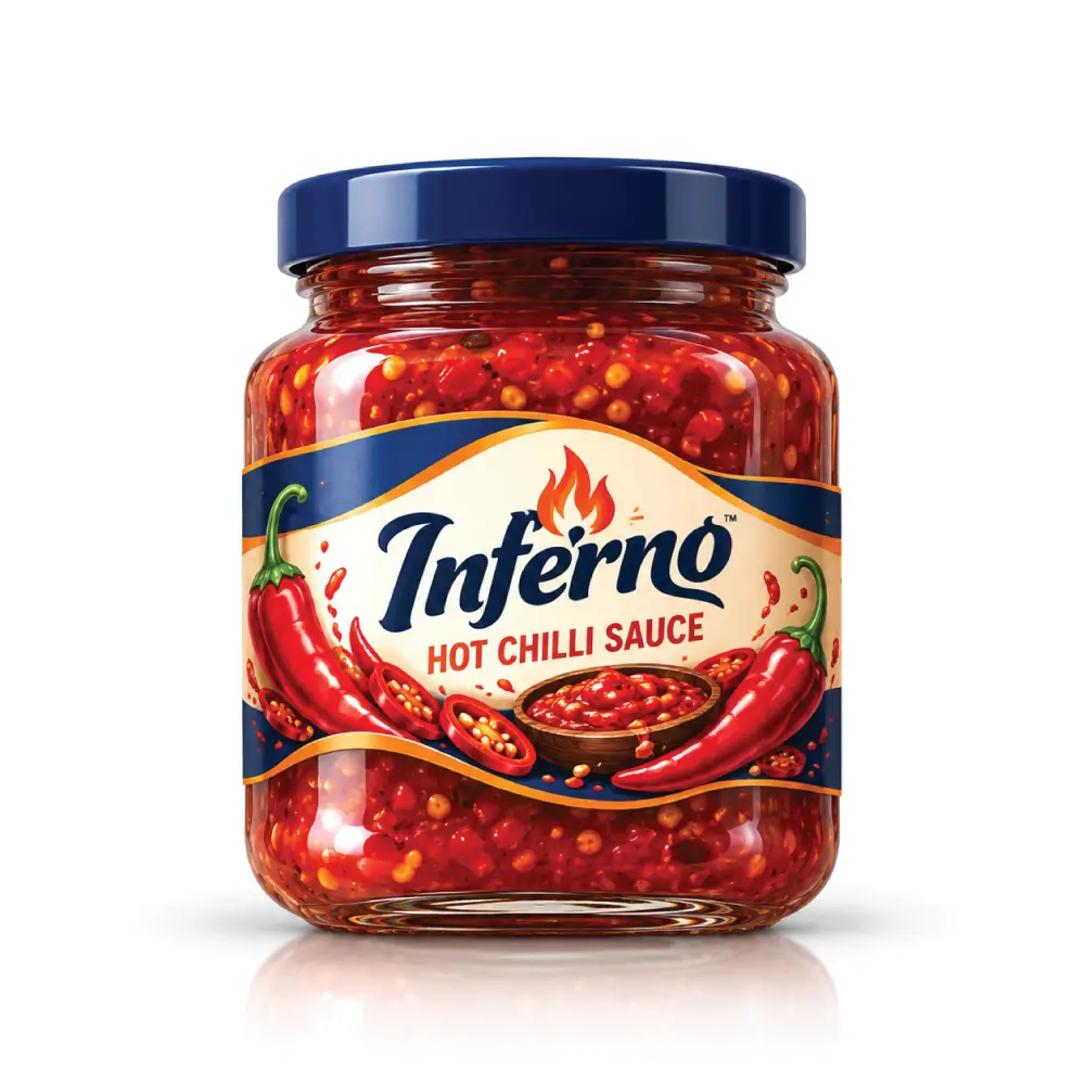Die Cut Condiment Labels With Distinctive Sauce Branding