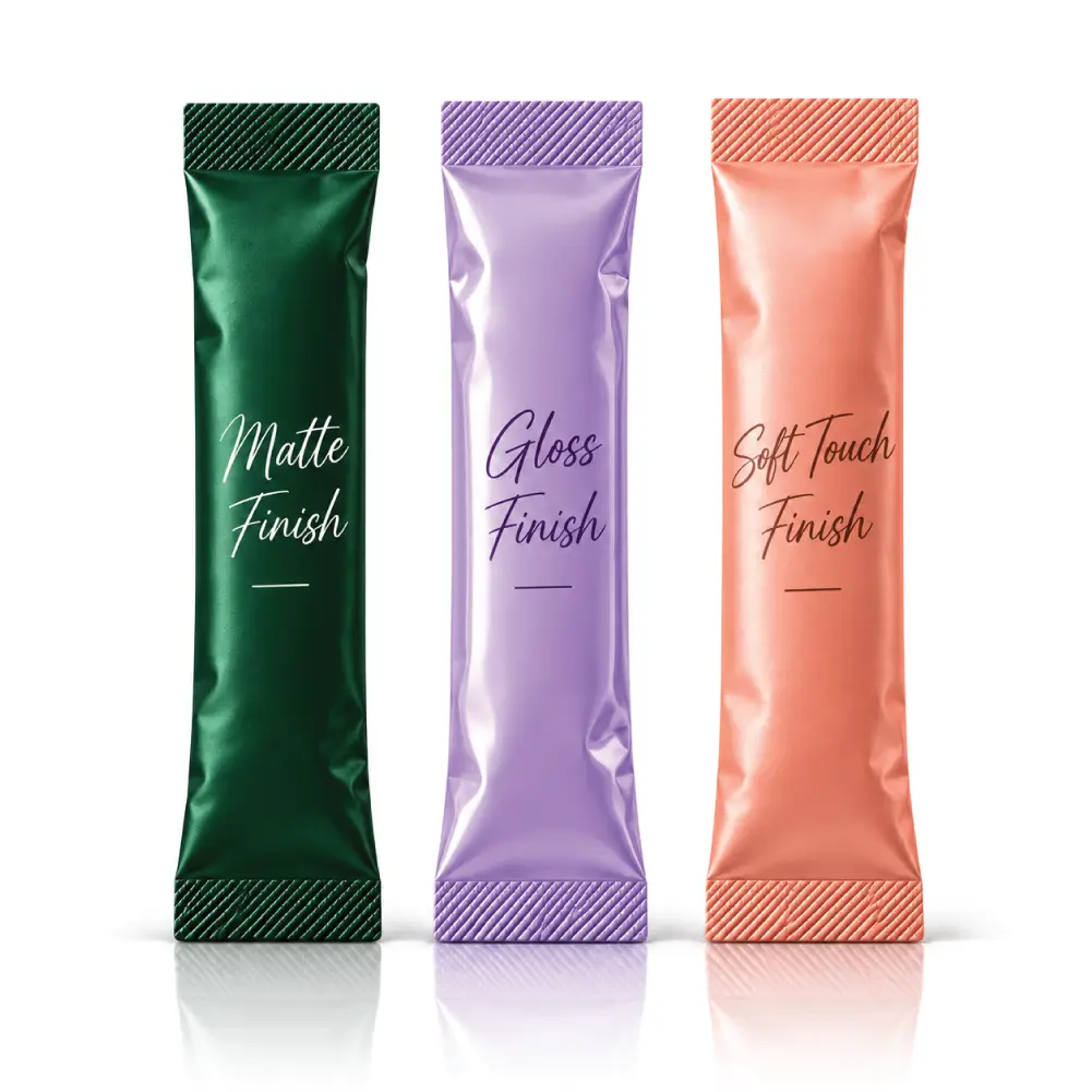Finishing Options For Condiment Sachets With Custom Details