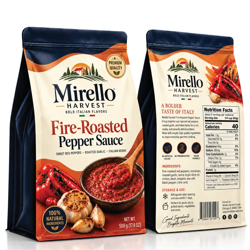 Child Resistant Sauce Sachets With Secure Product Protection