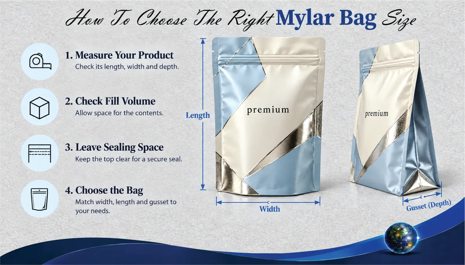 How To Choose The Right Mylar Bag Size