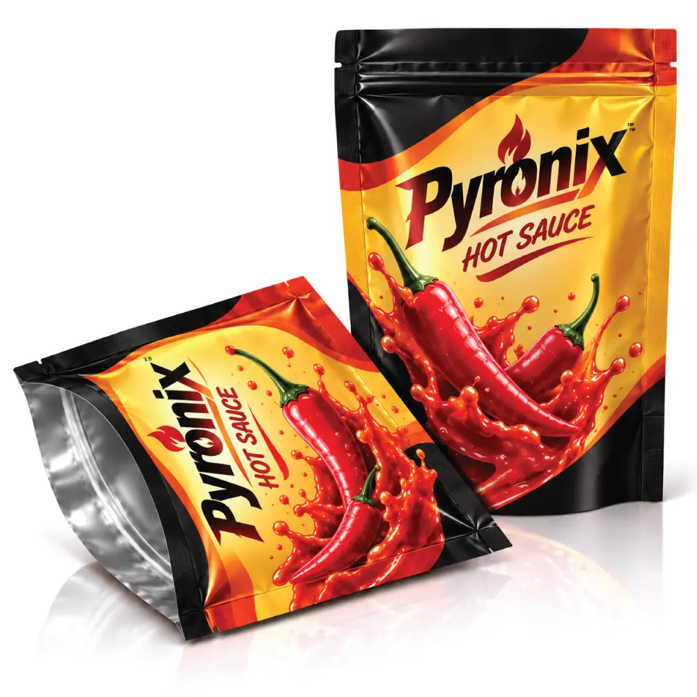 Resealable Sauce Wrappers With Secure Closures And Freshness Protection