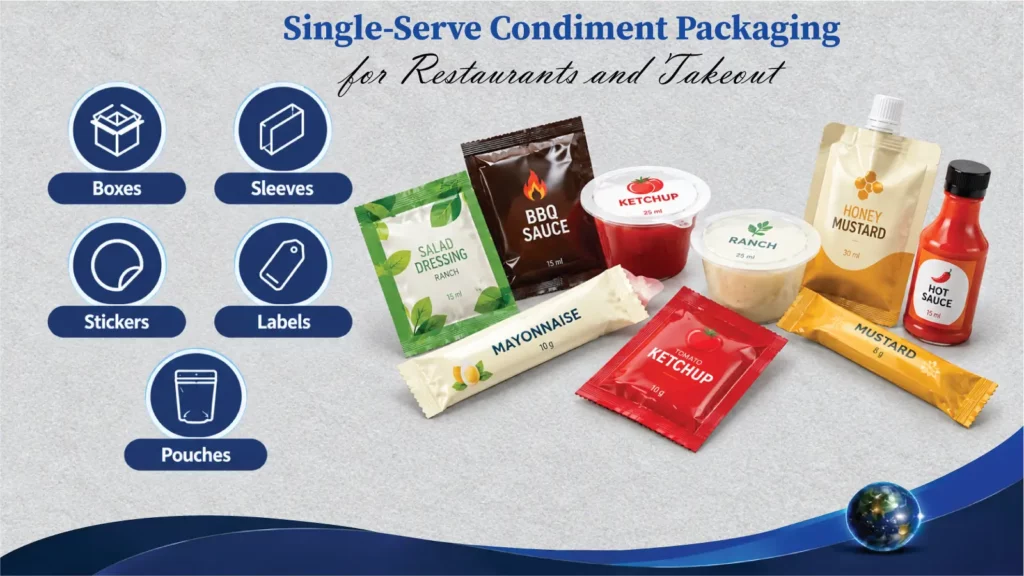 Single-Serve Condiment Packaging For Restaurants And Takeout