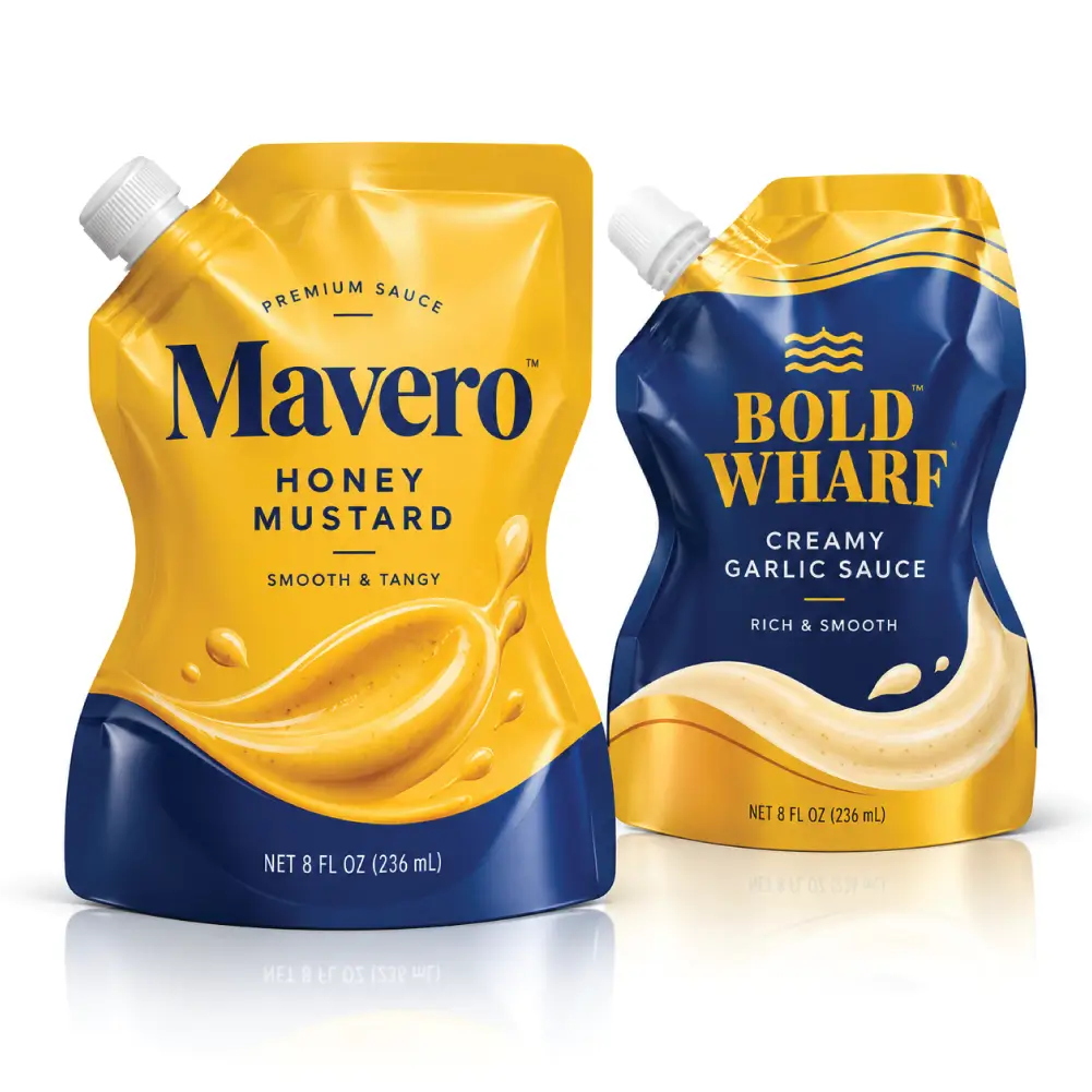Spouted Sauce Packets With Convenient Dispensing And Secure Seals