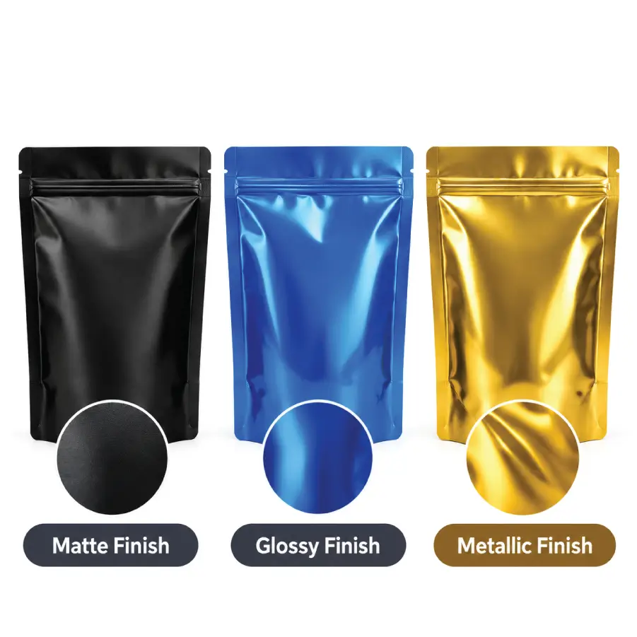 Suitable Finishes for Sticker and Printed Mylar Bags
