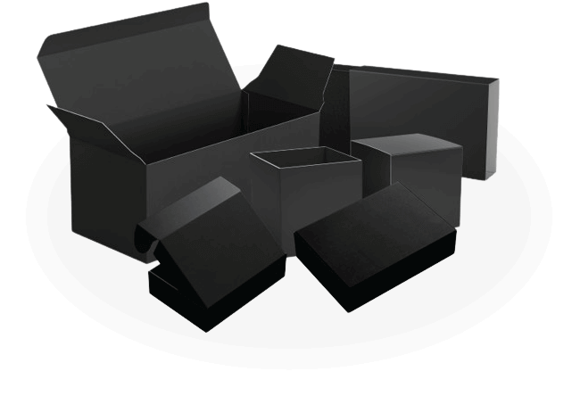 Black Custom Cosmetic Packaging Boxes